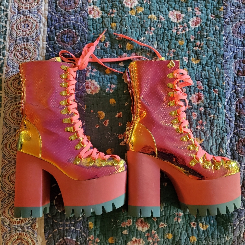 Club Exx Platforms Poisonous Vixen Snake sz.7